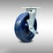 Service Caster 8 Inch Stainless Steel Solid Poly Swivel Caster with Roller Bearing and Brake SCC-SS30S820-SPUR-TLB - alternate 1
